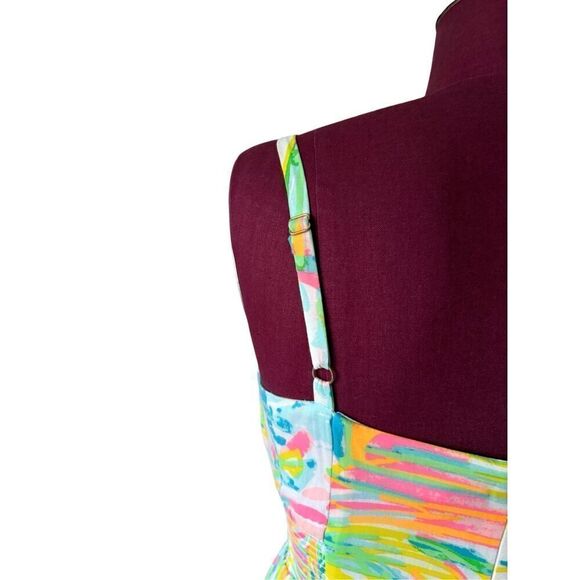 Lilly Pulitzer Women's Christine Dress size 2 Mini Multicolor Strap - Picture 12 of 13